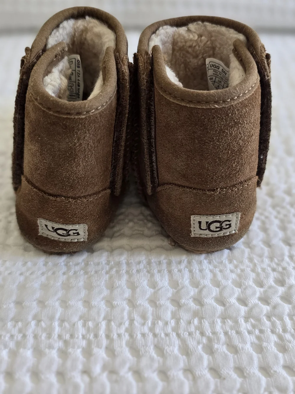UGG Kids Chestnut Suede Shearling Booties